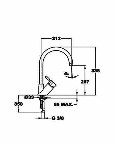 Kran Air Elan High Spout Kran Air Elan High Spout